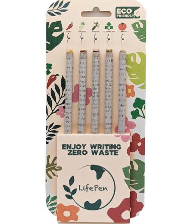 湧太製筆 回收報紙製造的 Life Pen 種子鉛筆
